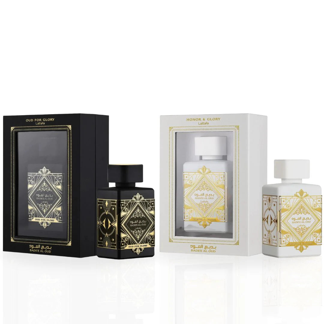 Bad'ee Al Oud Glory AND Bade’e Al Oud Honor & Glory EDP Sprays 100ML