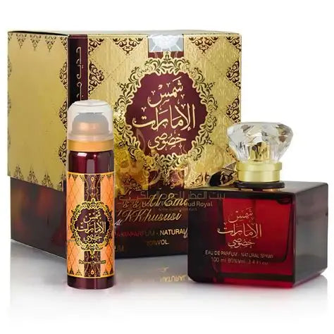 SHAMS AL EMARAT KHUSUSI 2 PIECE SET by Ard Al Zaafaran